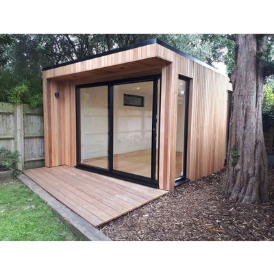Camere da sole prefabbricate Case in vetro Casa in contenitore in legno espandibile con design espandibile
