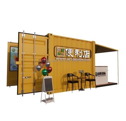 Colore personalizzato Facilità di installazione Case prefabbricate 10 piedi Contenitori di vita a pacco piatto per mangiare all'interno di case modulari