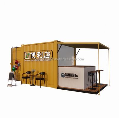 Colore personalizzato Facilità di installazione Case prefabbricate 10 piedi Contenitori di vita a pacco piatto per mangiare all'interno di case modulari