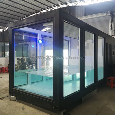 Luxury Custom Made Movable Prefab Modular Container piscina per giardino e hotel