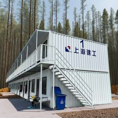 Rapido assemblaggio portabile confezione piatta Container House per ufficio moderno Beach House e costruzione Ingegneria Camp