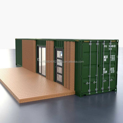 50/75/100mm Wave Sandwich Panel Parete Disegno personalizzabile 40ft Modificato Container di spedizione Casa per vivere o vacanza