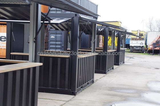 Leggio di alluminio Finestre Mini Pop-up Shop Contenitore Bar Bar Bar Fast-food Ristorante Negozio di comodità Chiosco Booth 10ft