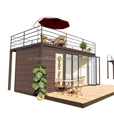 Acciaio galvanizzato piegamento 180g 20ft estendibile casa contenitore piatta pacchetto telaio in acciaio modulare casa pannello sandwich prefabbricato