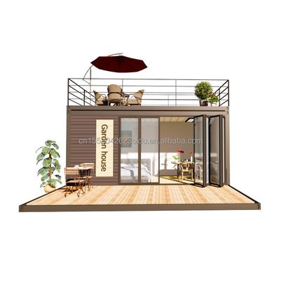 Acciaio galvanizzato piegamento 180g 20ft estendibile casa contenitore piatta pacchetto telaio in acciaio modulare casa pannello sandwich prefabbricato
