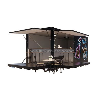Acciaio galvanizzato piegatura 180g Quadro moderno 10ft contenitore Bar Food Shop per l'aria aperta realizzato in contenitore di spedizione modificato