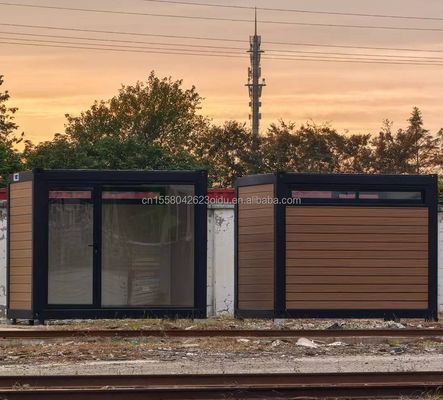 Struttura principale Tubi quadrati in acciaio galvanizzato 10ft 20ft Contenitore prefabbricato Casa di legno per ufficio Casa di assemblaggio