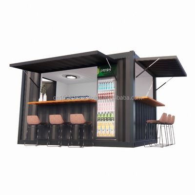 Container di spedizione modificato 10ft EU Mini Pop-up Shop per fast-food all'aperto