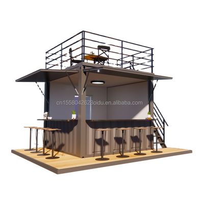 Container di spedizione modificato 10ft EU Mini Pop-up Shop per fast-food all'aperto