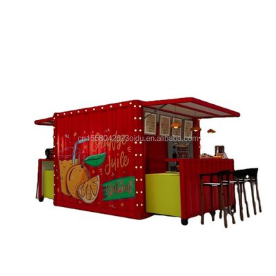 Container di spedizione modificato 10ft EU Mini Pop-up Shop per fast-food all'aperto