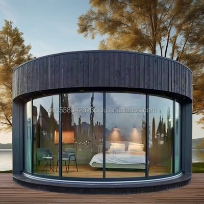 Moderna casa di contenitori portatile di lusso struttura in acciaio prefabbricata mobile villa prefabbricata casa hotel per legno eco-compatibile