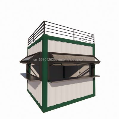 Container di spedizione modificato 10ft EU Mini Pop-up Shop per fast-food all'aperto