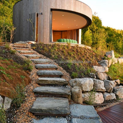 Alberghi Case container per alberghi di lusso Casa di legno moderna Struttura in acciaio Casa rotonda Casa di vacanza Senglin