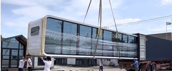 Cinesi vendono direttamente case in container per abitazioni temporanee 20 piedi di acciaio Luxury Mobile Home RV Garden Hotel