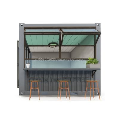 Mini Pop-up Shop Container Bar Bar Bar Bar Fast-food Ristorante Negozio di comodità con finestre in alluminio