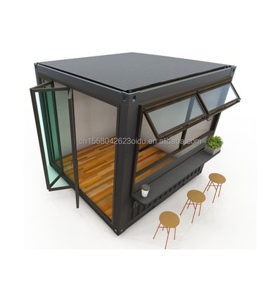 Mini Pop-up Shop Container Bar Bar Bar Bar Fast-food Ristorante Negozio di comodità con finestre in alluminio