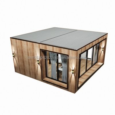 Sunshine House Container Casa di vetro in legno prefabbricata con colore personalizzato e casa di contenitori da 40 piedi