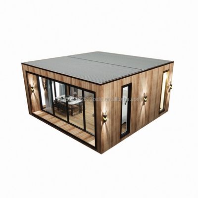 Sunshine House Container Casa di vetro in legno prefabbricata con colore personalizzato e casa di contenitori da 40 piedi