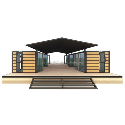 40ft Large Container House per alberghi e campagna Resident Log Prefabbricato Acciaio Workshop/Classroom Sandwich Panel