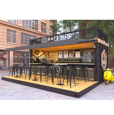 Chiosco del bar del caffè in acciaio galvanizzato con piegatura per una casa contenitore espandibile di 20 piedi
