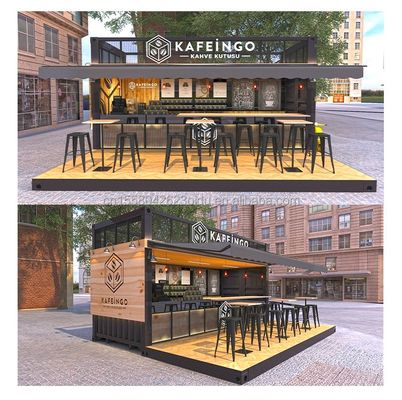 Chiosco del bar del caffè in acciaio galvanizzato con piegatura per una casa contenitore espandibile di 20 piedi