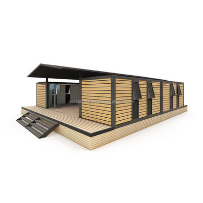 40ft Large Container House per alberghi e campagna Resident Log Prefabbricato Acciaio Workshop/Classroom Sandwich Panel