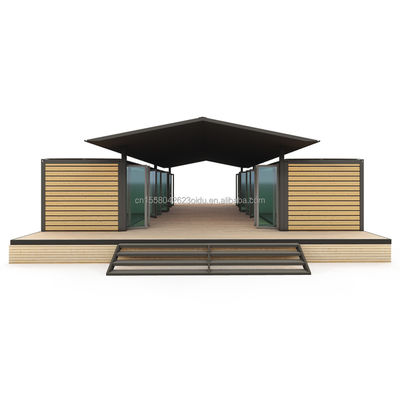 40ft Large Container House per alberghi e campagna Resident Log Prefabbricato Acciaio Workshop/Classroom Sandwich Panel