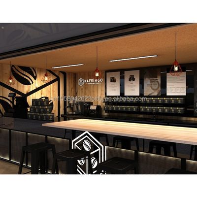 Chiosco del bar del caffè in acciaio galvanizzato con piegatura per una casa contenitore espandibile di 20 piedi