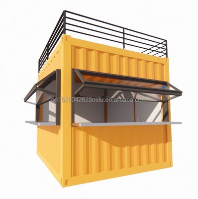 Moderno design Edifici in acciaio Flat Pack Spedizione pannello sandwich prefabbricato Prefab contenitore pieghevole portabile casa contenitore pieghevole