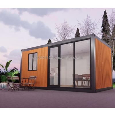 Moderna casa prefabbricata con 3 camere da letto Prefabbricata modulare Contenitore minuscolo Struttura esterna in acciaio espandibile