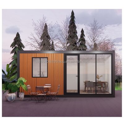 Moderna casa prefabbricata con 3 camere da letto Prefabbricata modulare Contenitore minuscolo Struttura esterna in acciaio espandibile