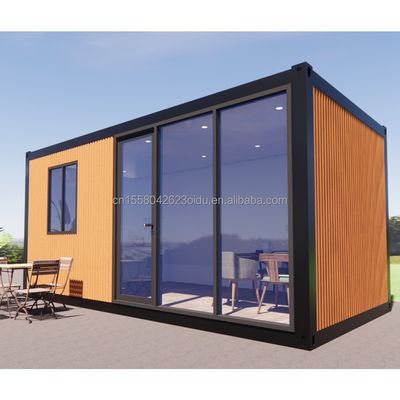 Moderna casa prefabbricata con 3 camere da letto Prefabbricata modulare Contenitore minuscolo Struttura esterna in acciaio espandibile