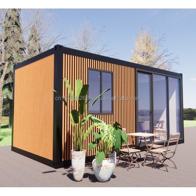 Moderna casa prefabbricata con 3 camere da letto Prefabbricata modulare Contenitore minuscolo Struttura esterna in acciaio espandibile