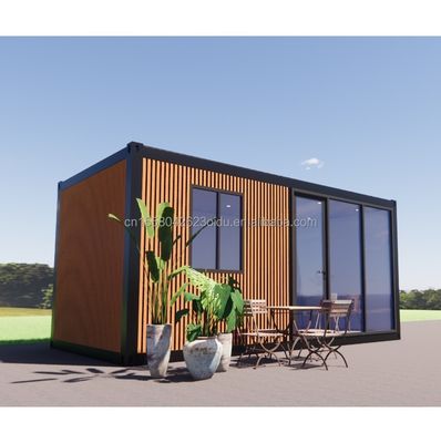 Moderna casa prefabbricata con 3 camere da letto Prefabbricata modulare Contenitore minuscolo Struttura esterna in acciaio espandibile