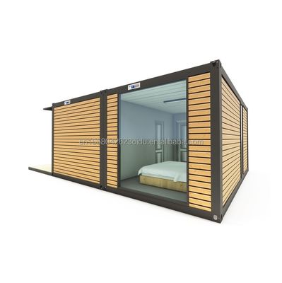 20ft o 40ft portabile Tiny Home Prefabbricato Villa in acciaio leggero Modulare Case prefabbricate con tubi quadrati in acciaio galvanizzato