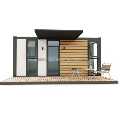 Camere da letto all'aperto Struttura in acciaio prefabbricata Casa contenitore per hotel Estensibile Piccola casa residenziale 20ft/40ft