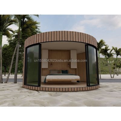 Casa rotonda modulare in acciaio inossidabile con personalizzazione del colore e costruzione personalizzata