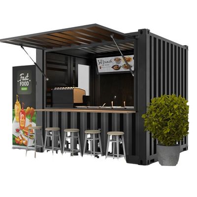 Piccole Taverne Caffe' Mobile Taverna personalizzabile Moderne Case in acciaio prefabbricate per case trasportabili staccabili