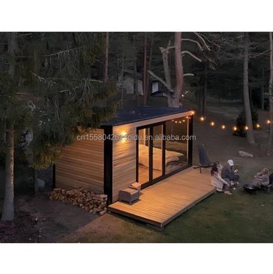 Fondazione in legno Casa piccola su struttura in acciaio Casa contenitore Prefabbricata portatile Moderno design per hotel