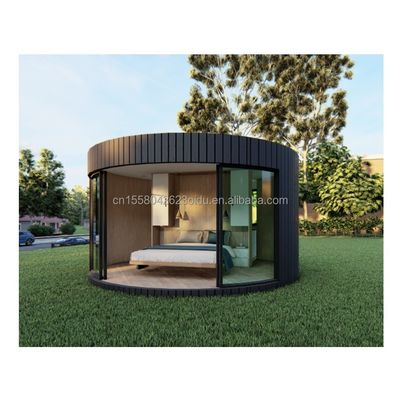 Casa rotonda modulare in acciaio inossidabile con personalizzazione del colore e costruzione personalizzata