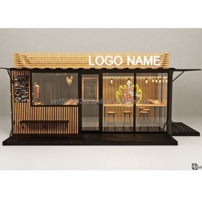 Moderno design Prefabbricato Container House per ufficio / Outdoor Acciaio galvanizzato piegatura 180g Tiny Prefab Home Casa giardino