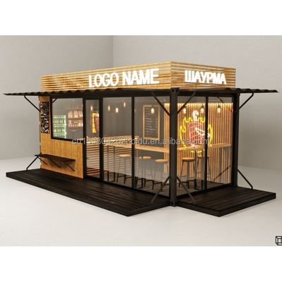 Moderno design Prefabbricato Container House per ufficio / Outdoor Acciaio galvanizzato piegatura 180g Tiny Prefab Home Casa giardino