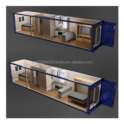 Moderno design Prefabbricato Container House per ufficio / Outdoor Acciaio galvanizzato piegatura 180g Tiny Prefab Home Casa giardino