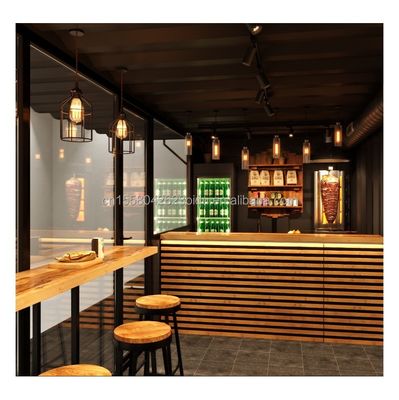 Moderno design Prefabbricato Container House per ufficio / Outdoor Acciaio galvanizzato piegatura 180g Tiny Prefab Home Casa giardino