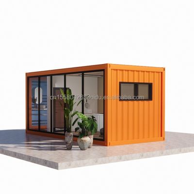 Casa di contenitori in acciaio e pannello sandwich con bagno fatta di 20 piedi / 40 piedi
