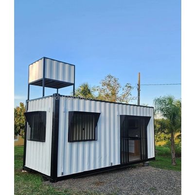 Struttura principale Tubi quadrati in acciaio galvanizzato Contenitore a confezione piatta per esterni Moderno design Case contenitori prefabbricate