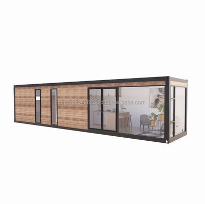 Case in container prefabbricate da 20 piedi e 40 piedi di design moderno Case prefabbricate in legno di colore per coppie Famiglie Alberghi all'aperto