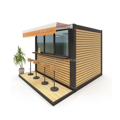 Struttura mobile in acciaio Negozio di legno Fast Selling Booth Direct Home Bar Coffee Shop