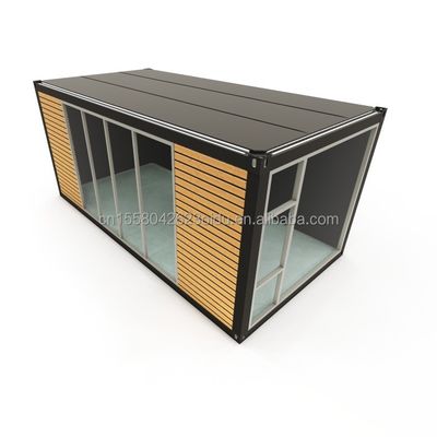 Case in container prefabbricate da 20 piedi e 40 piedi di design moderno Case prefabbricate in legno di colore per coppie Famiglie Alberghi all'aperto