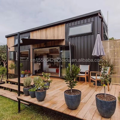 20 40 FT Moderno Design Contenitore Espandibile Prefabbricato Casa giardino in legno di colore per un'esperienza di vita personalizzata